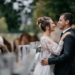 Was There a Wedding at the White House Photo of the White House with decorations and floral arrangements, prompting the question 'Was there a wedding'