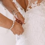 Traditional placement of wedding ring on left ring finger