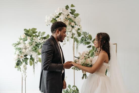 Transform a spaghetti strap wedding dress by adding elegant sleeves