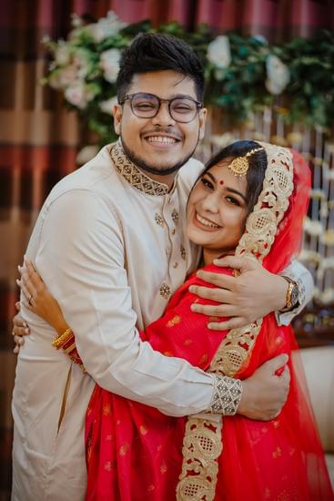 Transform a simple wedding dress with accessories and layers for a stylish look