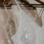 Shimmering gold wedding guest dress - perfect for a glamorous and elegant event